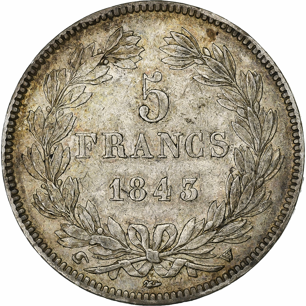 France, 5 Francs, Louis-Philippe, 1843, Lille, Silver, , Gadoury:678