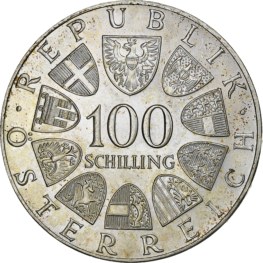 Austria, 100 Schilling, 1976, Silver, , KM:2926