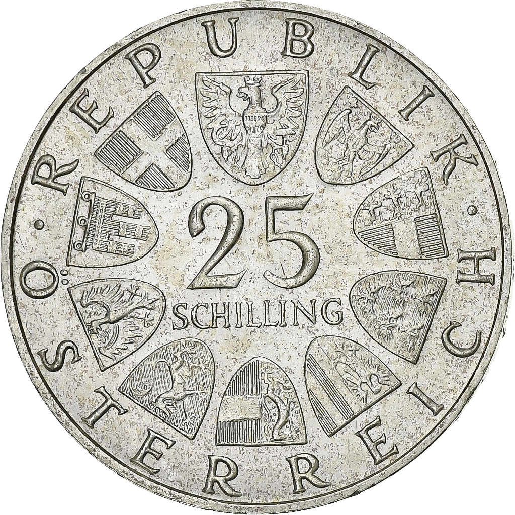 Austria, 25 Schilling, 1972, Silver, , KM:2912