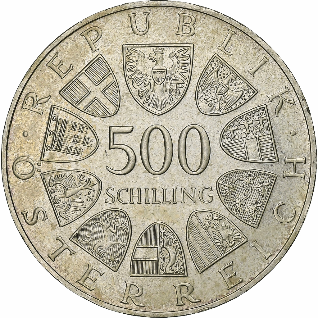 Austria, 500 Schilling, 1986, Vienna, Silver, , KM:2978