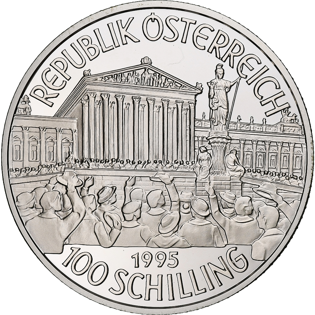 Austria, 100 Schilling, 1995, Vienna, Proof, Silver, , KM:3034