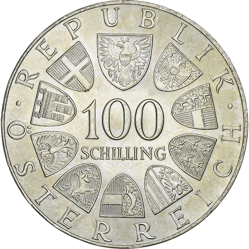 Austria, 100 Schilling, 1976, Silver, , KM:2926