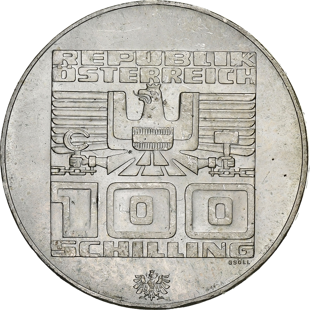 Austria, 100 Schilling, 1976, Hall, Silver, , KM:2928