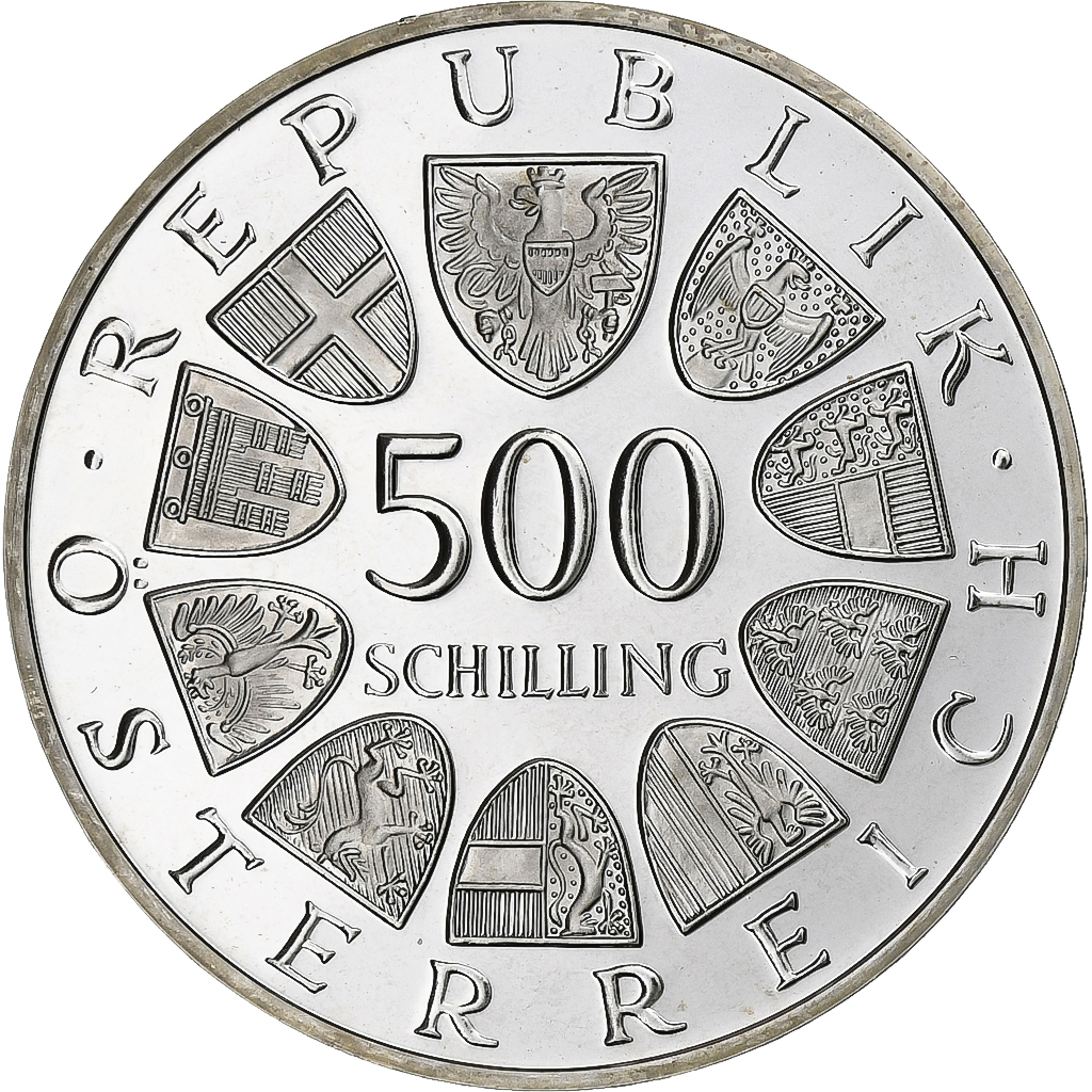 Austria, 500 Schilling, 1983, Vienna, Proof, Silver, , KM:2964