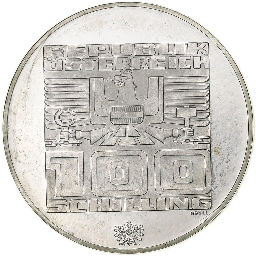 Austria, 100 Schilling, 1975, Hall, Proof, Silver, , KM:2927