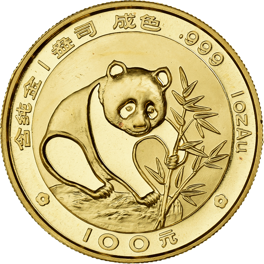 China, 100 Yüan, 1988, Shenyang, 1 Oz, Gold, , KM:187