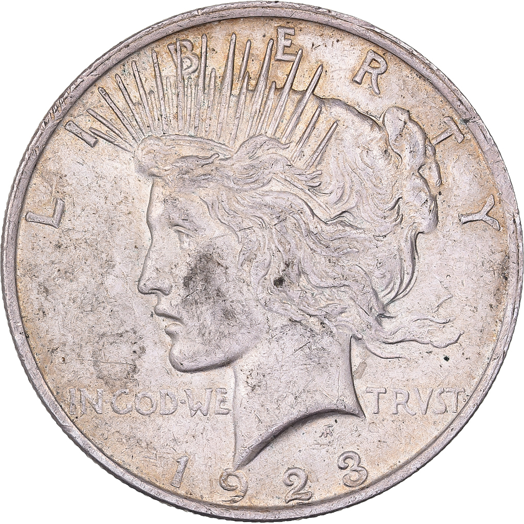 United States, Dollar, Peace, 1923, Philadelphia, Silver, , KM:150