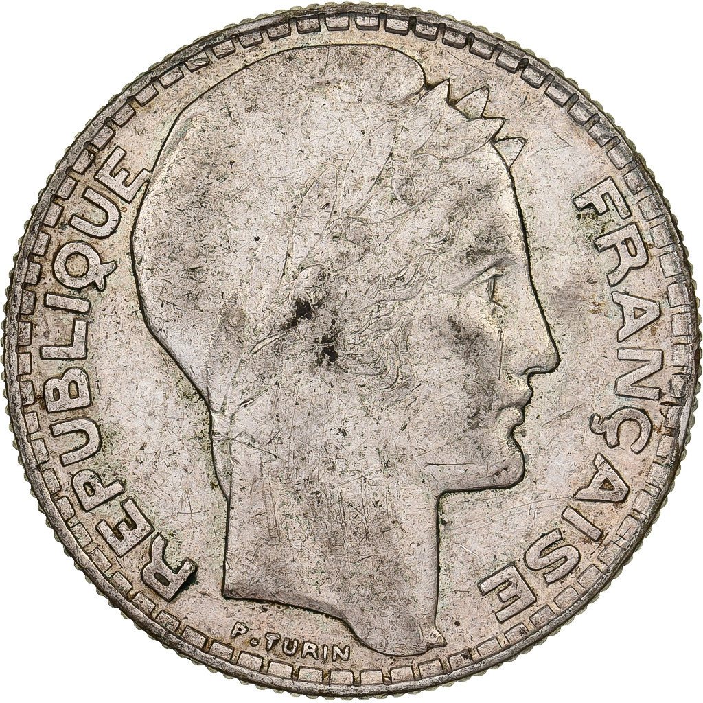 France, 10 Francs, Turin, 1937, Paris, Silver, , Gadoury:801
