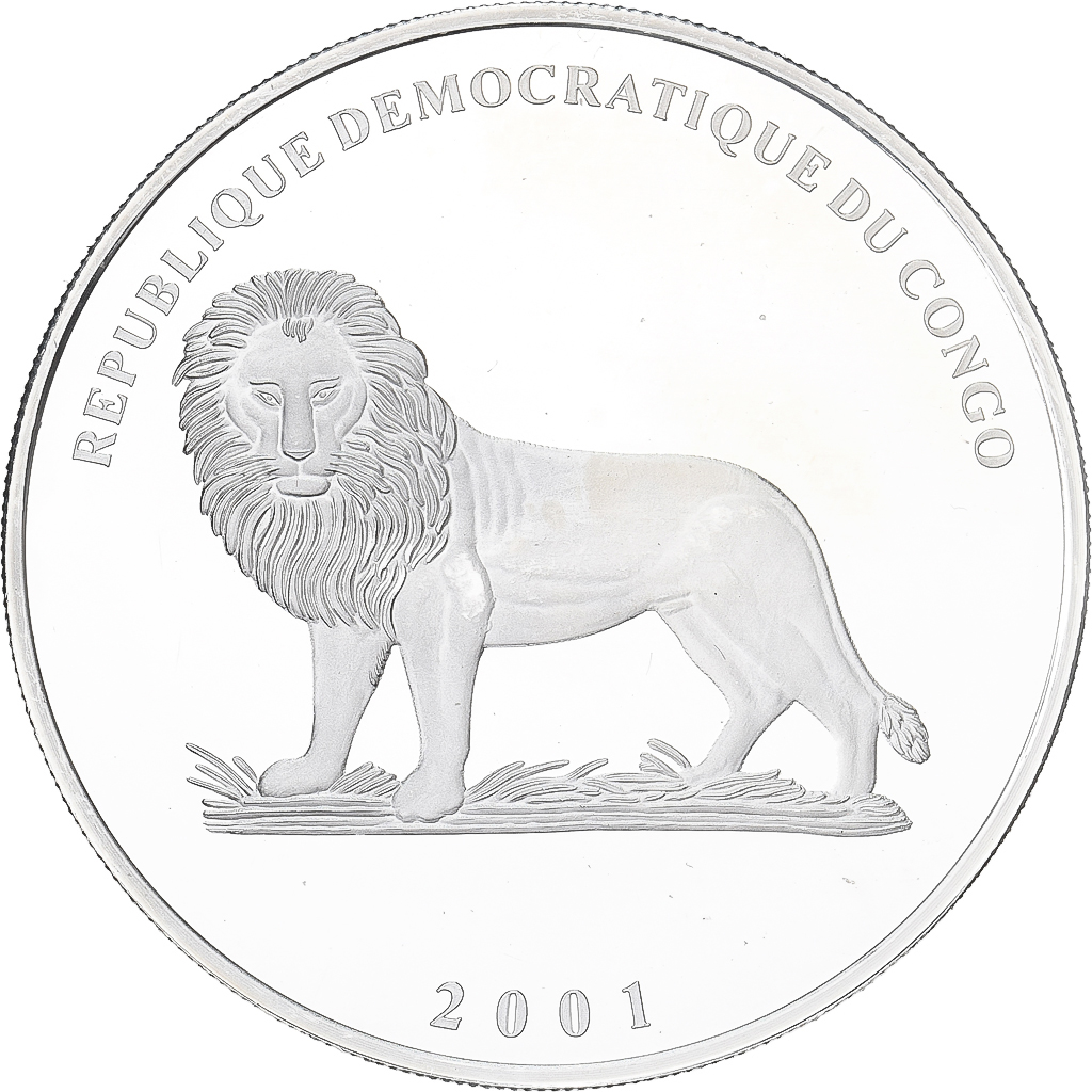 Democratische Republiek Congo, 10 Francs, 2001, Royal Yacht Britannia, Zilver