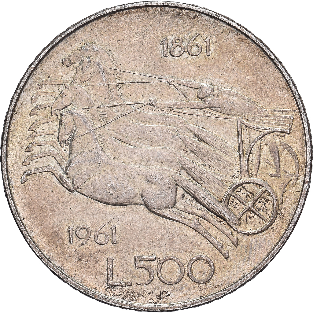Italy, 500 Lire, 1961, Rome, Silver, MS, KM:99