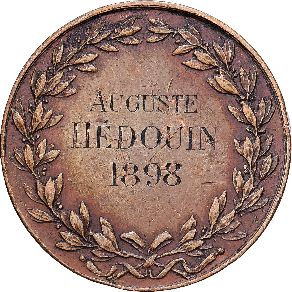 France, Token, Industrie du Textile, Rouen, 1898, Copper, Noël, AU
