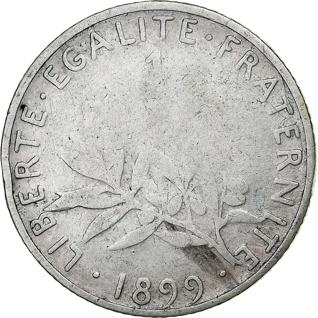 France, Franc, Semeuse, 1899, Paris, Silver, , Gadoury:467, KM:844.1