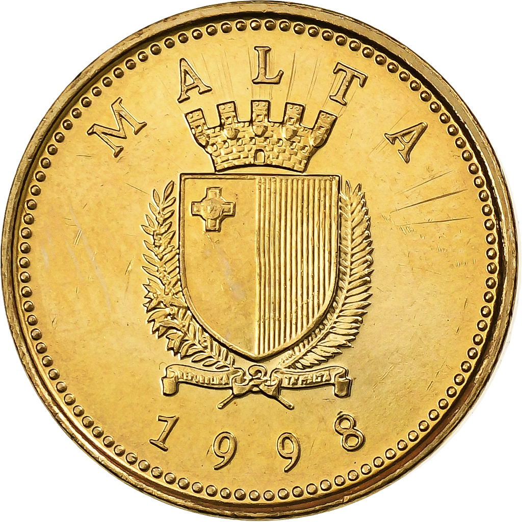 Malta, Cent, 1998, British Royal Mint, Nickel-brass, , KM:93