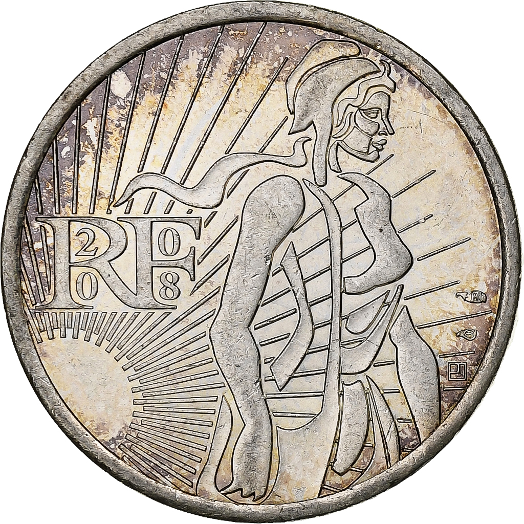 Frankreich, 5 Euro, 2008, Silber, VZ+, Gadoury:EU287, KM:1534