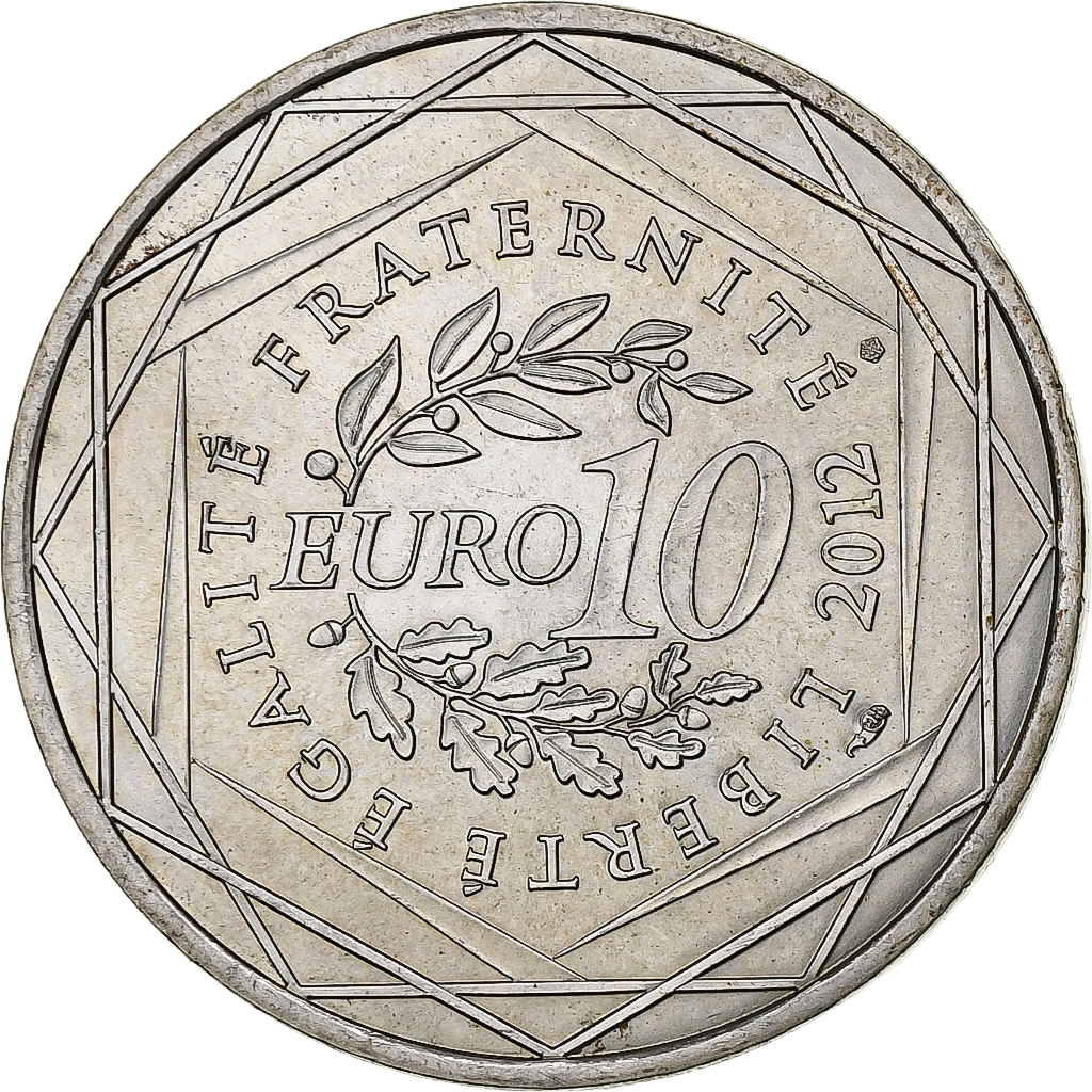 Frankreich, 10 Euro, Bretagne, Robert Surcouff, 2012, Paris, Silber, UNZ