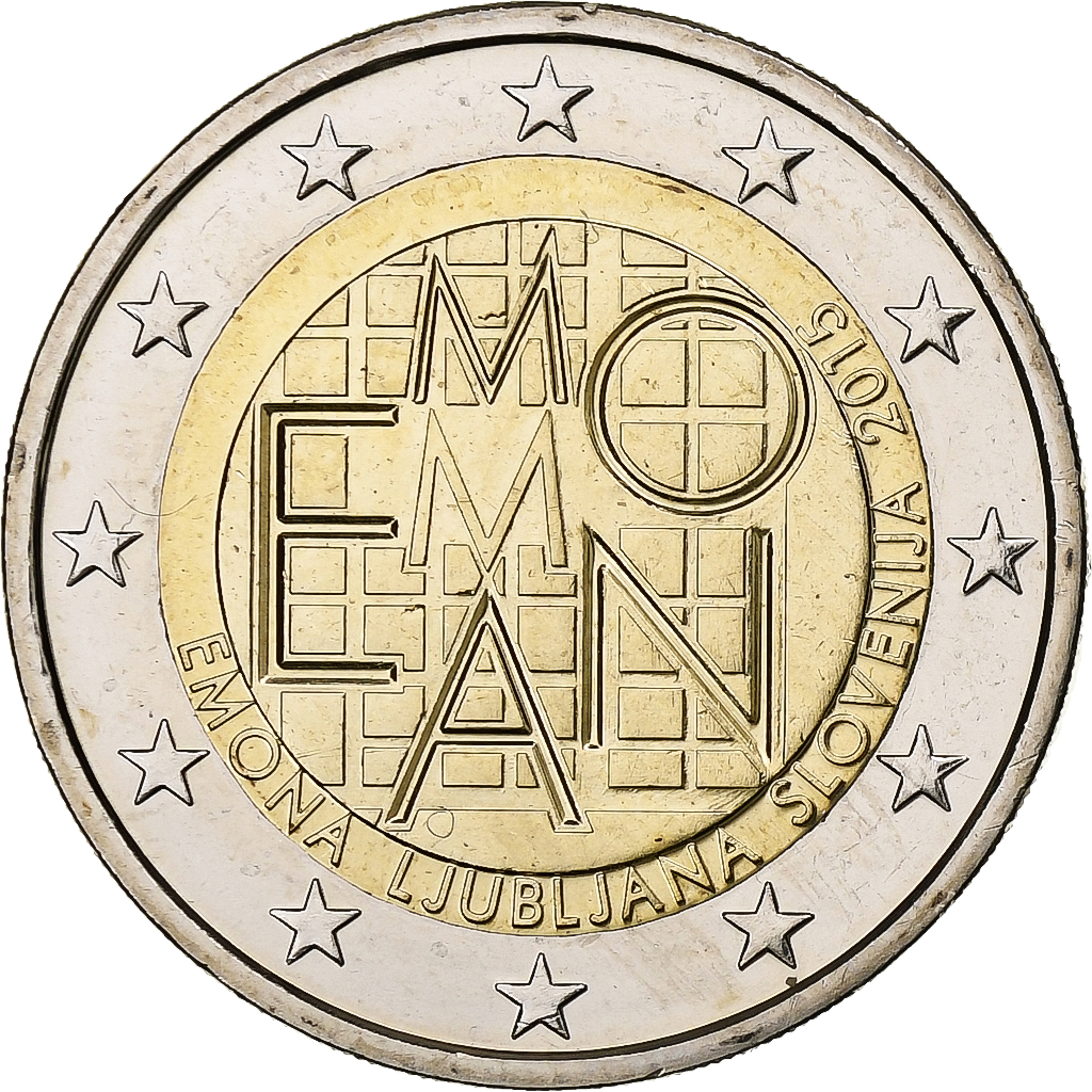 Slowenien, 2 Euro, Emona-Ljubljana, 2015, Kremnica, Bi-Metallic, STGL