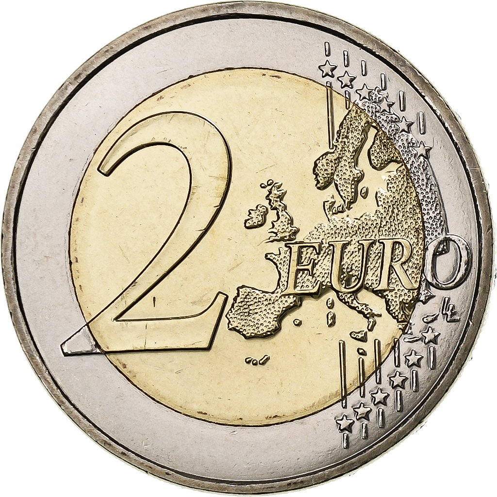 Malta, 2 Euro, Children and solidarity - Love, 2016, Bi-Metallic, STGL