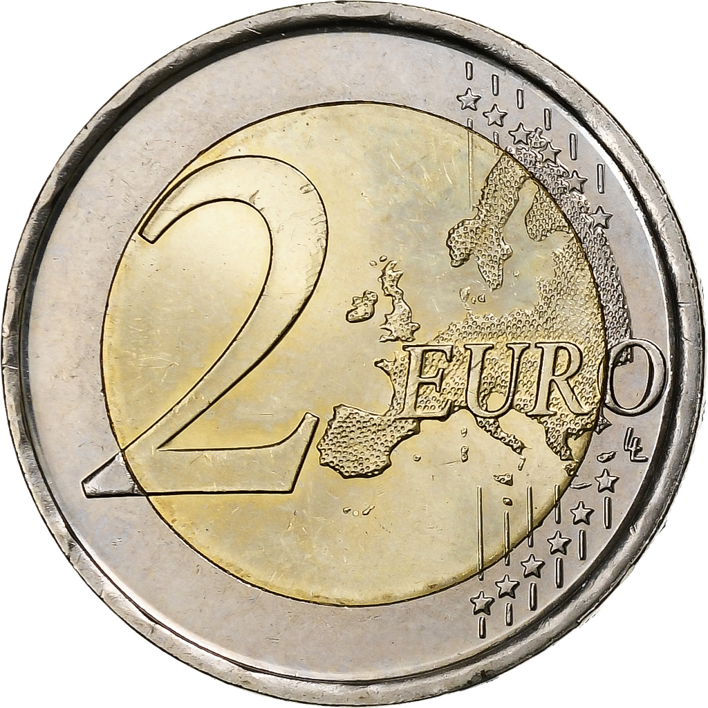 Spain, 2 Euro, Park Güell, 2014, Madrid, Bi-Metallic, MS