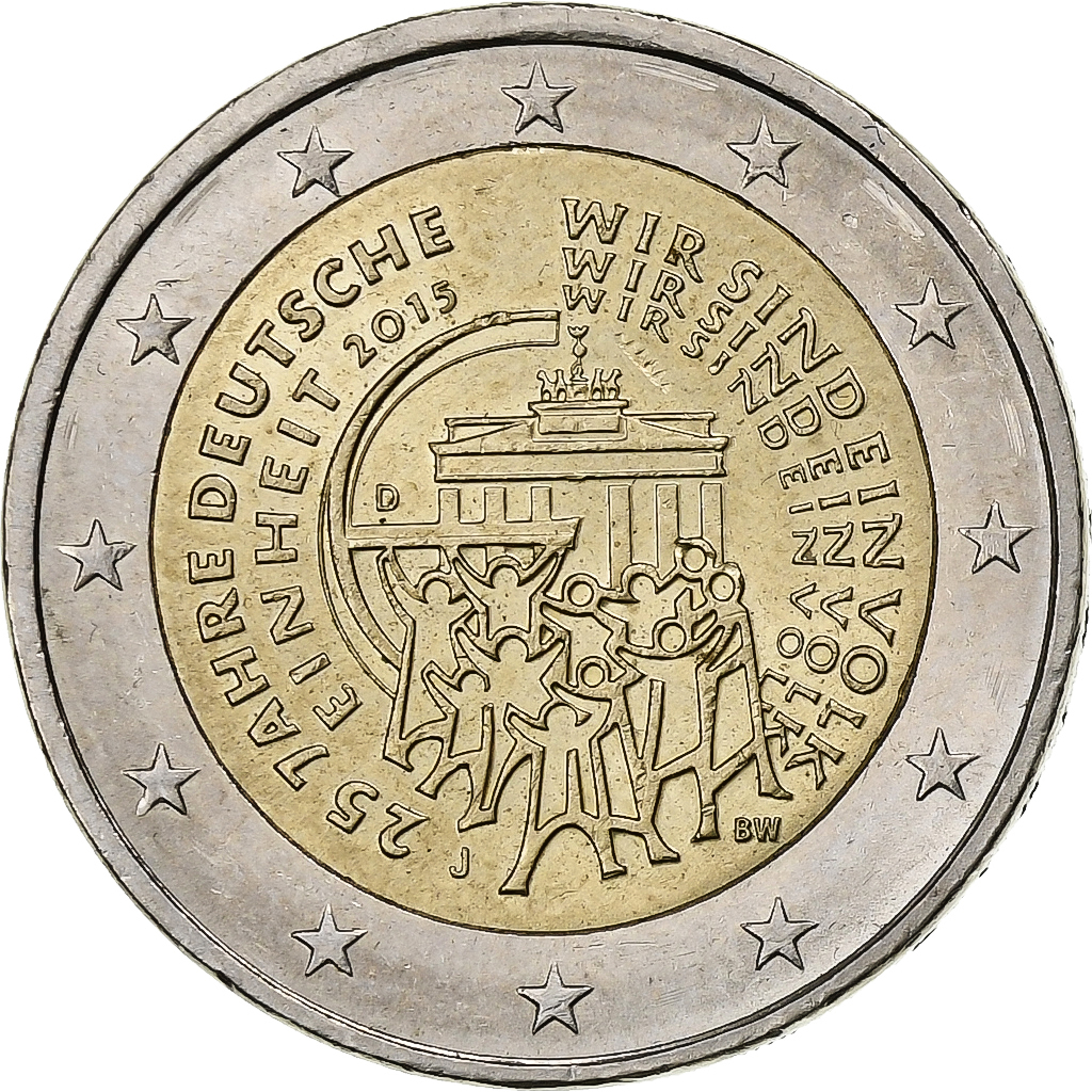 F*0様 49 Enna Werk München Correlar1:2.9 1220973] Germany, 2 Euro, 25 Years of German Unity, 2015, Munich