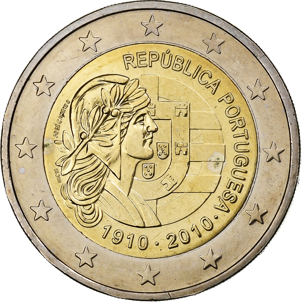 Portugal, 2 Euro, Portuguese Republic, 2010, Lisbon, Bi-Metallic, UNZ