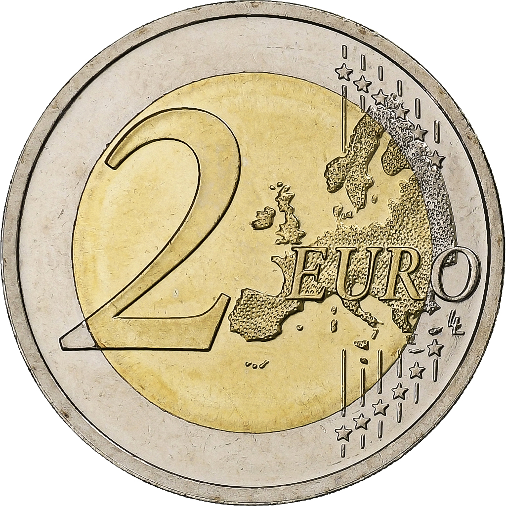 Lithuania, 2 Euro, Lithuanian Language, 2015, Vilnius, Bi-Metallic, 