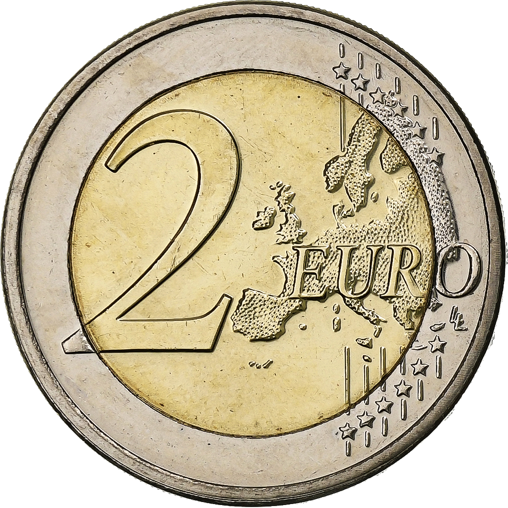 Luxembourg, 2 Euro, 50 Years of Grand Duchess Charlotte Bridge, 2016