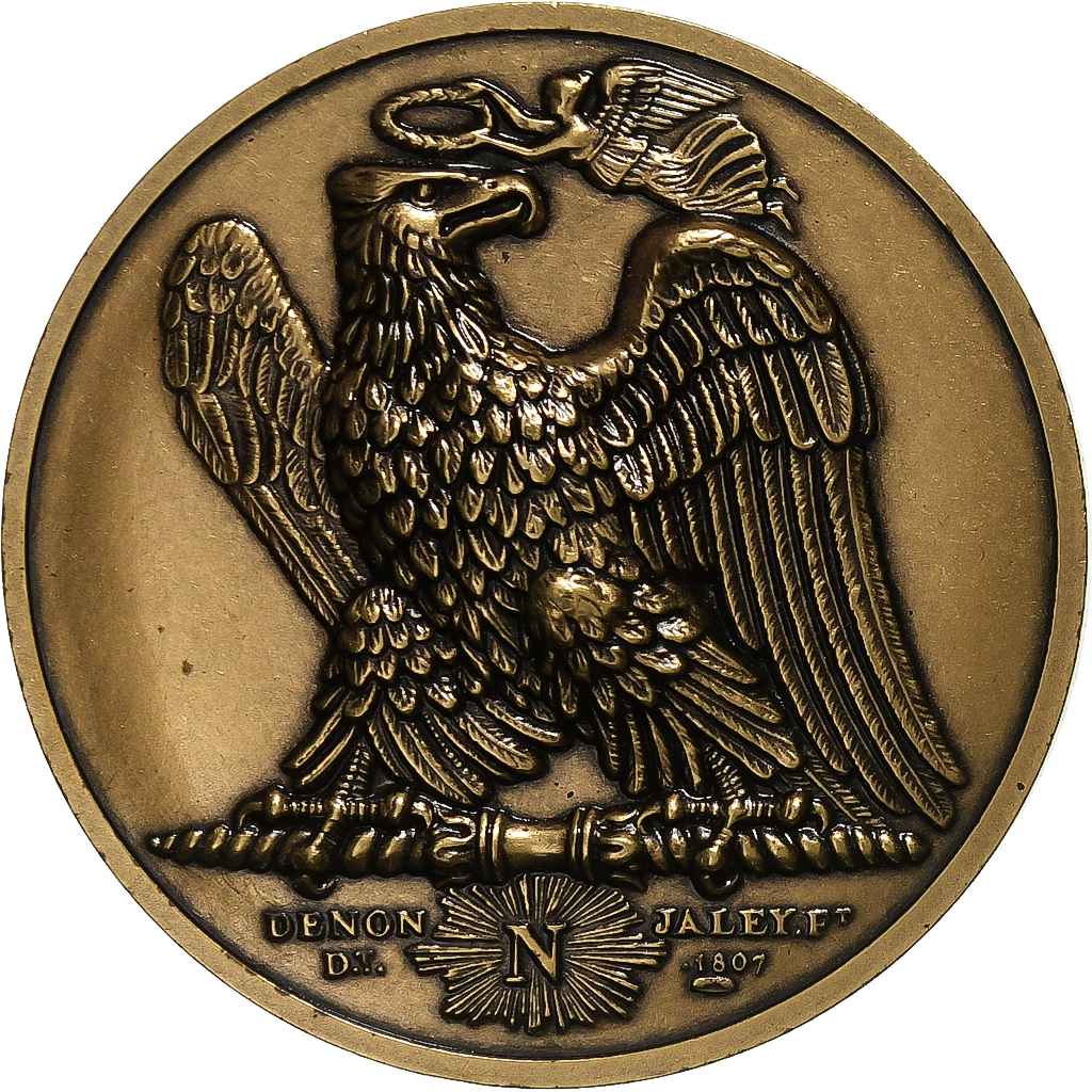 France, Medal, Napoléon Bonaparte, Colonne de la Grande Armée, Bronze, 