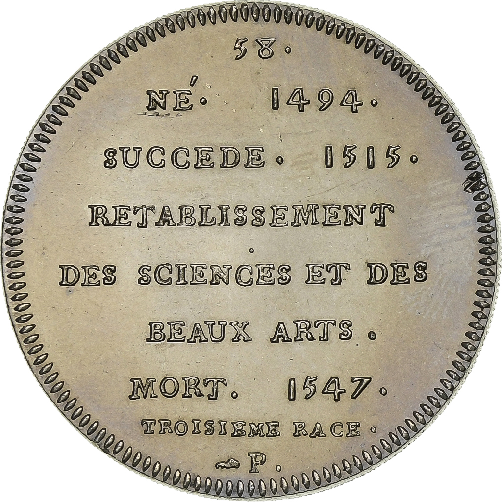 France, Medal, Les Rois de France, François Ier, Copper-nickel, 