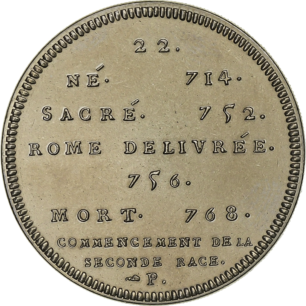 France, Medal, Les Rois de France, Pépin, Copper-nickel, 