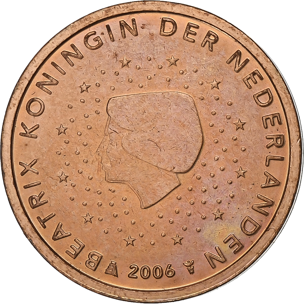 Niederlande, 2 Euro Cent, 2006, Utrecht, Copper Plated Steel, UNZ