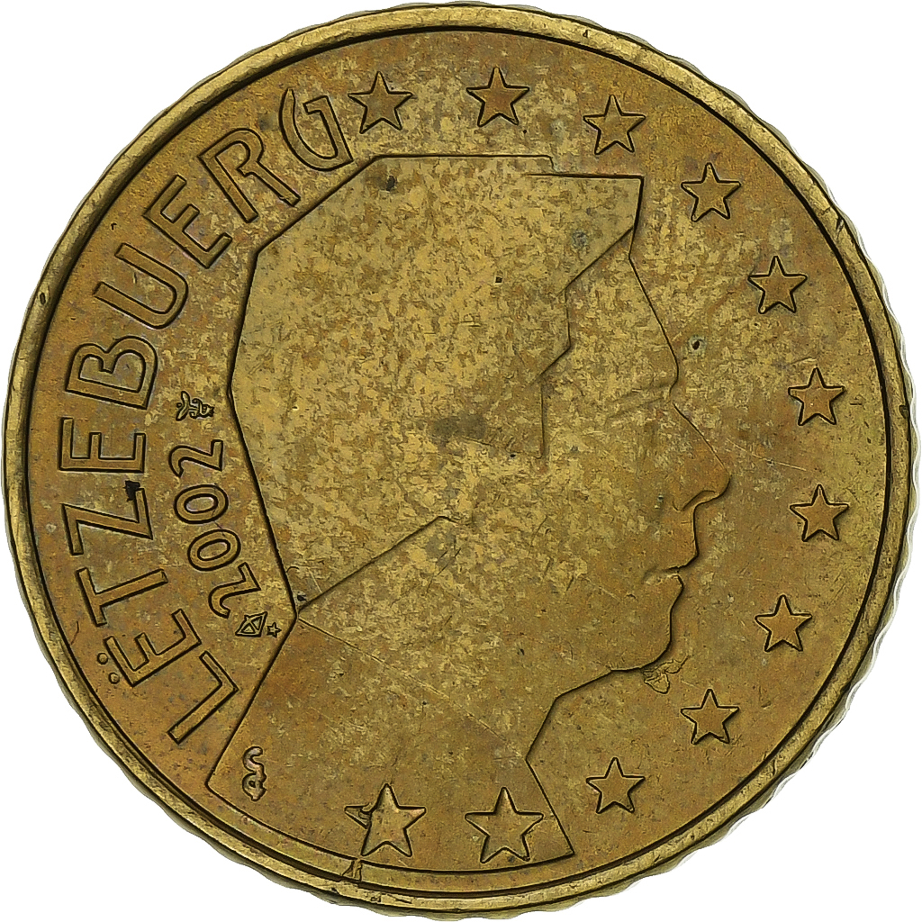 1221506] Luxembourg, 50 Euro Cent, 2002, Utrecht, Nordic gold, MS
