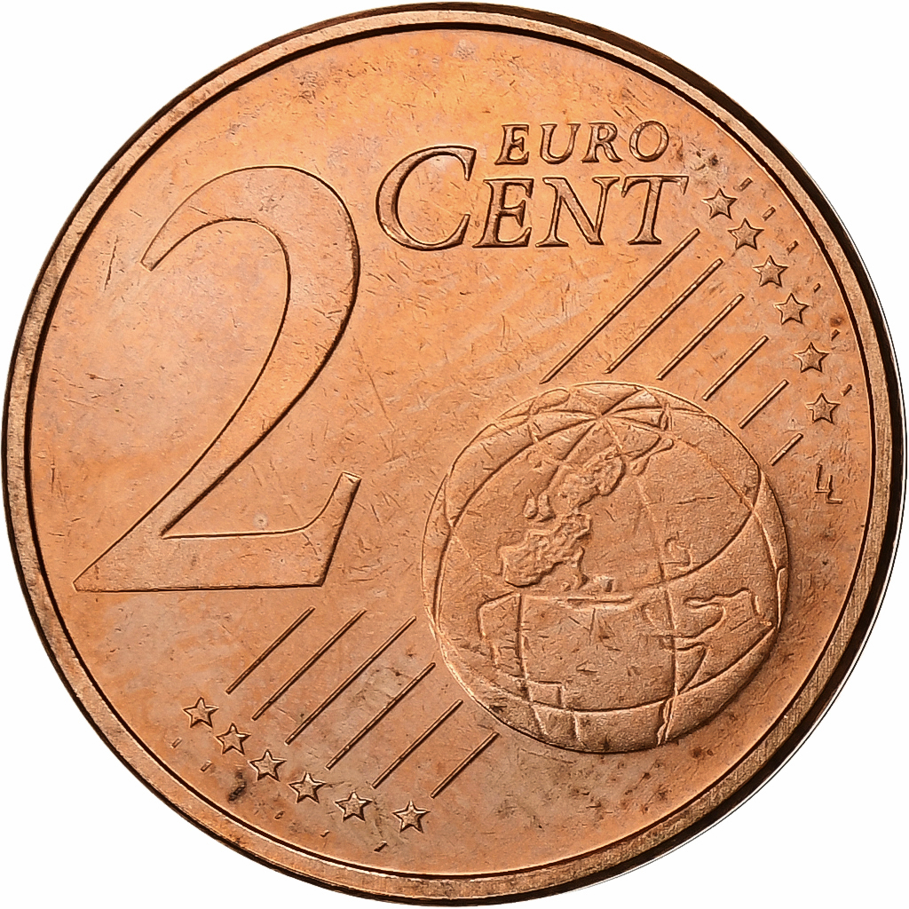 Luxembourg, 2 Euro Cent, 2003, Utrecht, Copper Plated Steel, 