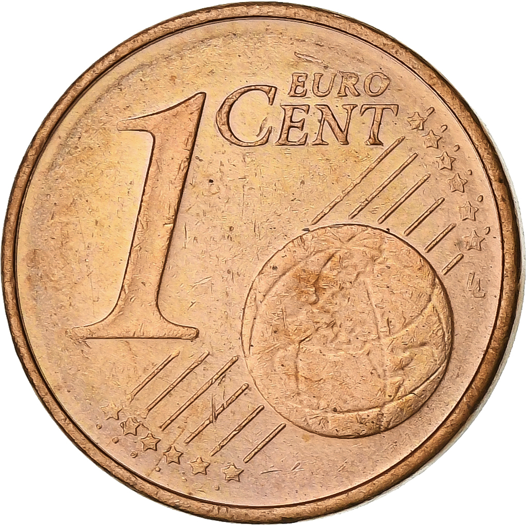 Germany, Euro Cent, 2002, Karlsruhe, Copper Plated Steel, 