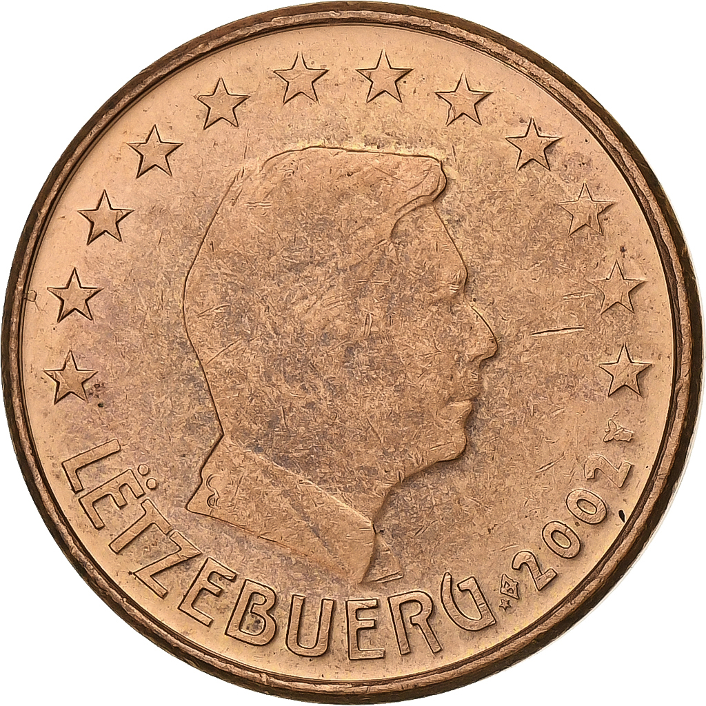 Luxemburg, 5 Euro Cent, 2002, Utrecht, Copper Plated Steel, VZ+