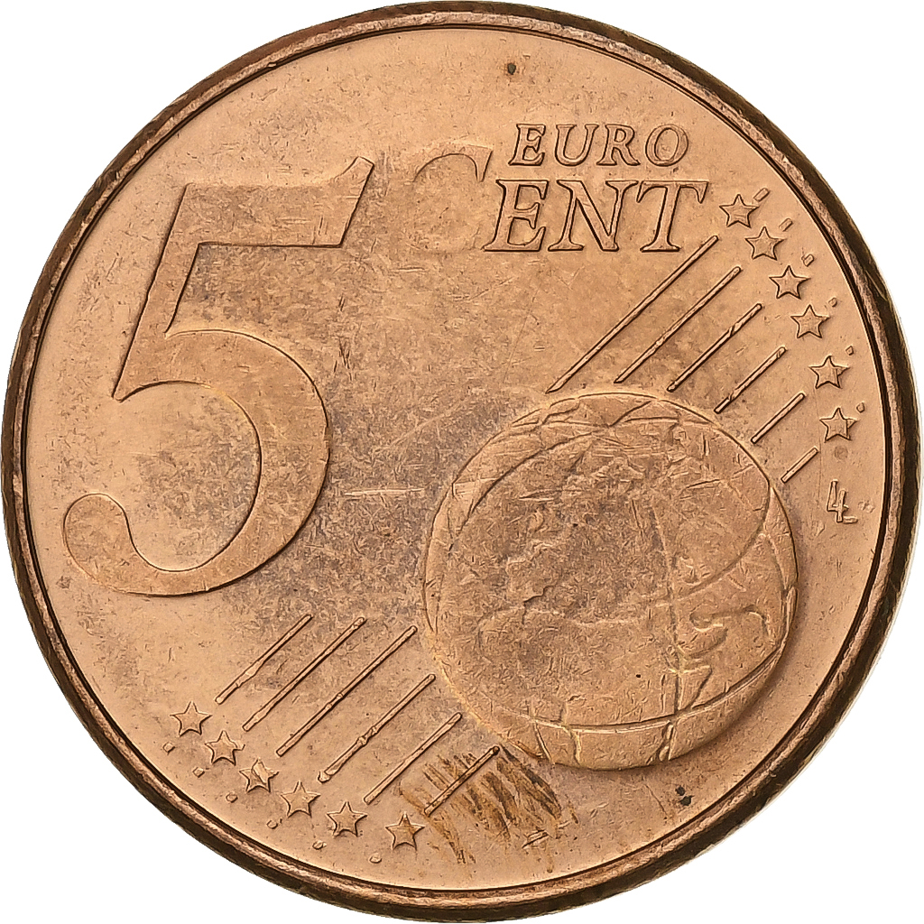 Luxemburg, 5 Euro Cent, 2002, Utrecht, Copper Plated Steel, VZ+