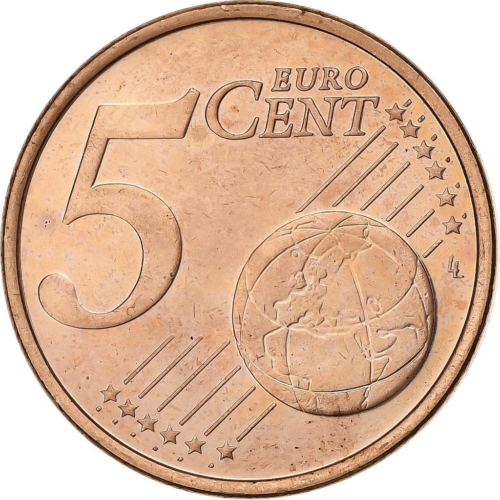 Zypern, 5 Euro Cent, 2008, Copper Plated Steel, VZ