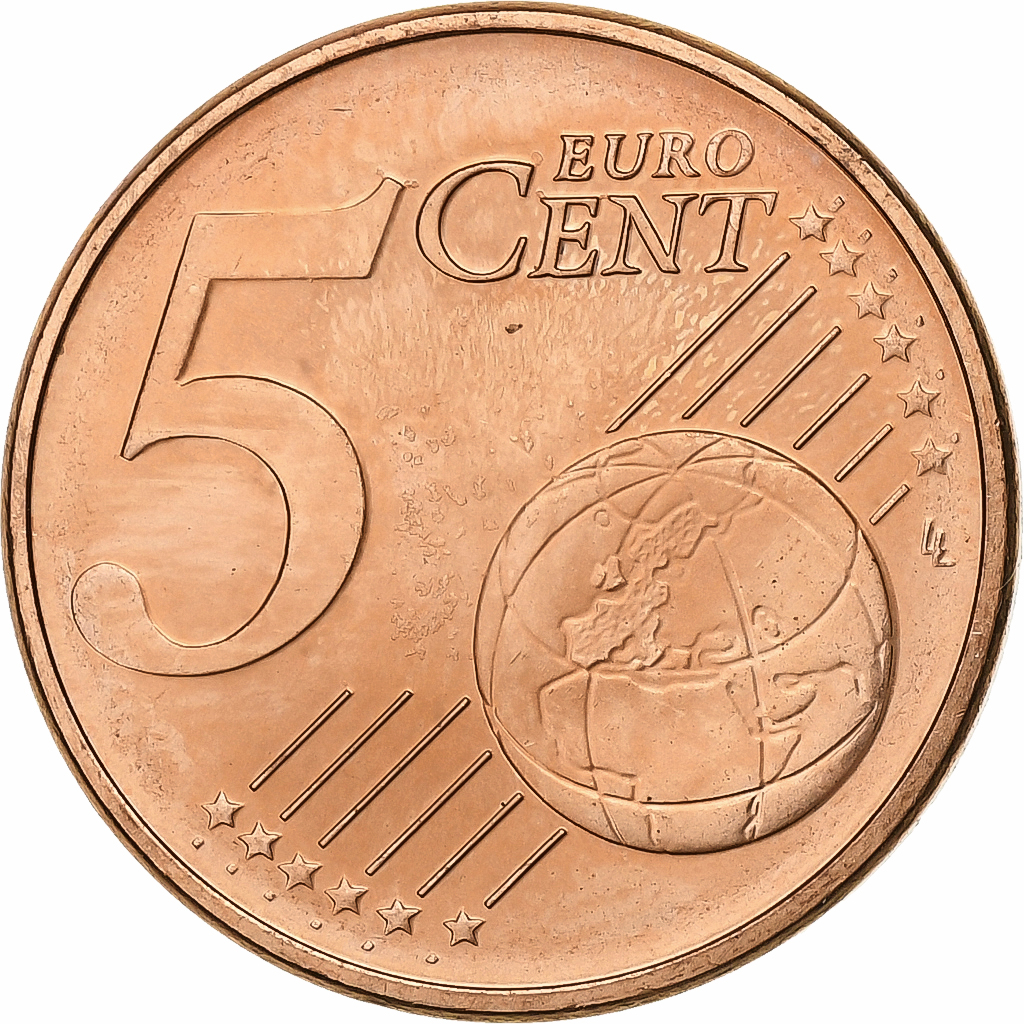 Österreich, 5 Euro Cent, 2007, Vienna, Copper Plated Steel, VZ+