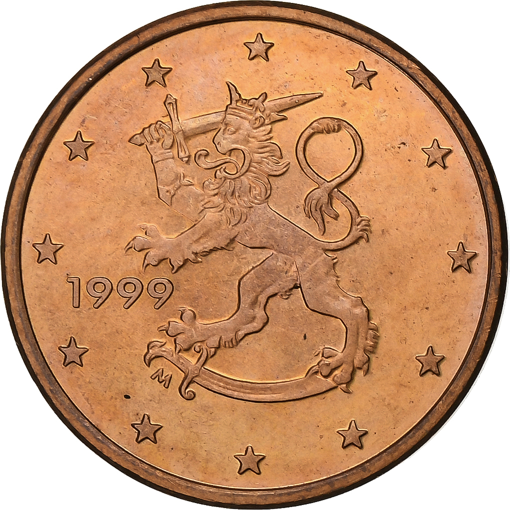 Finnland, 5 Euro Cent, 1999, Vantaa, Copper Plated Steel, VZ+