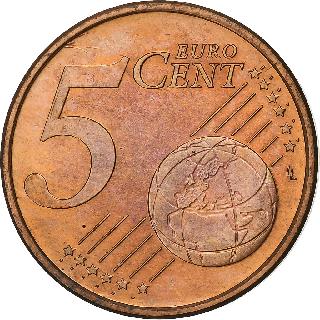 Finnland, 5 Euro Cent, 1999, Vantaa, Copper Plated Steel, VZ+