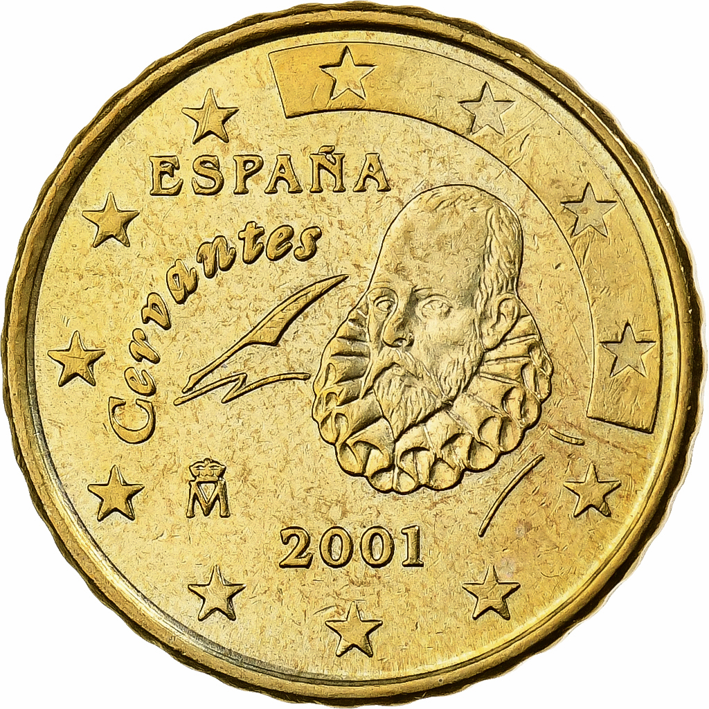 Spanien, 10 Euro Cent, 2001, Madrid, Nordic gold, VZ+
