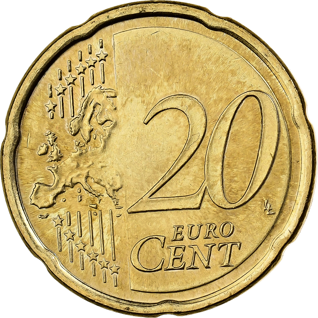Slovakia, 20 Euro Cent, 2009, Kremnica, Nordic gold, 
