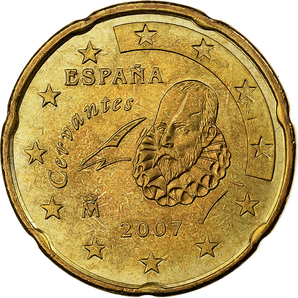 Spanien, 20 Euro Cent, 2007, Madrid, Nordic gold, VZ+