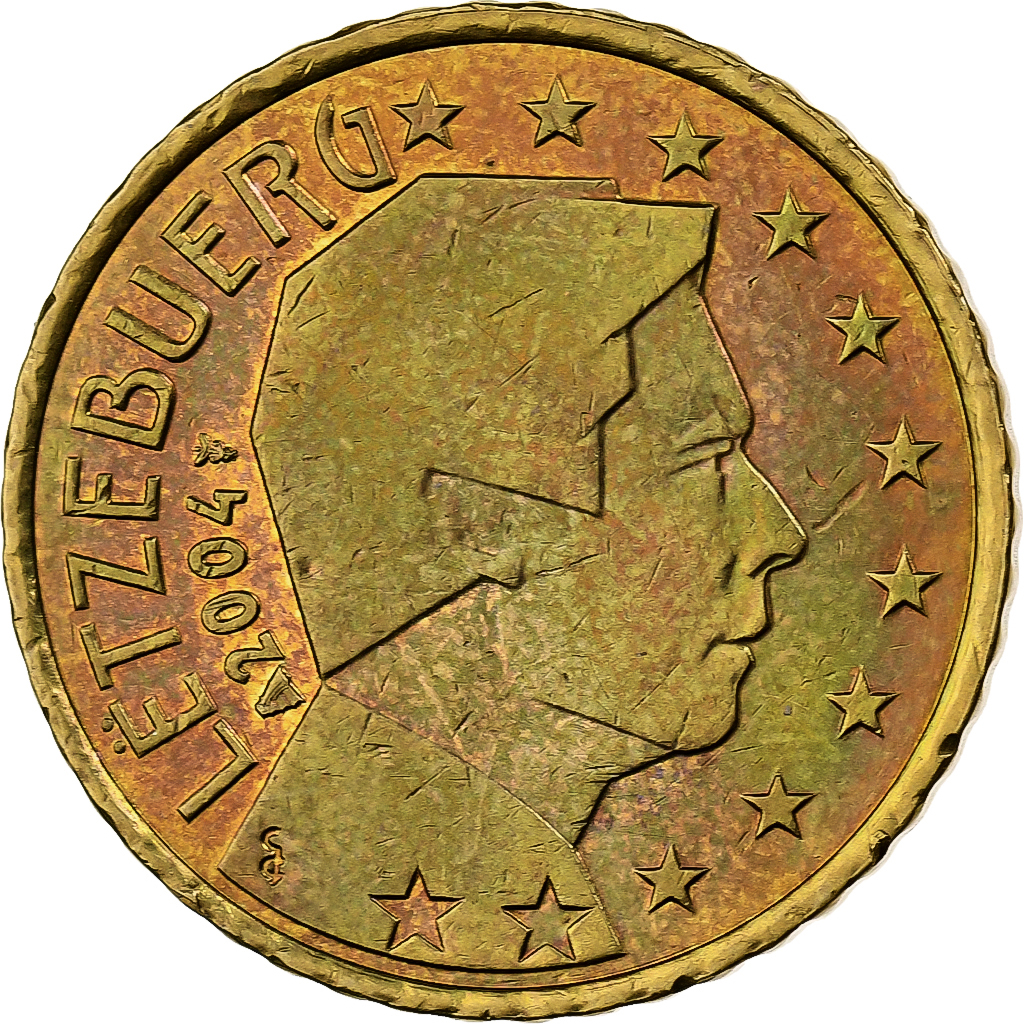 Luxemburg, 50 Euro Cent, 2004, Utrecht, Nordic gold, VZ+