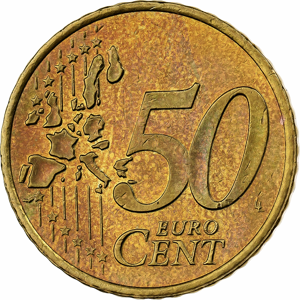 Luxemburg, 50 Euro Cent, 2004, Utrecht, Nordic gold, VZ+