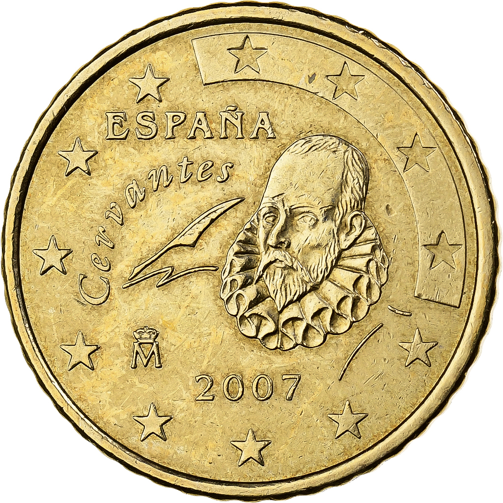 Spanien, 50 Euro Cent, 2007, Madrid, Nordic gold, VZ+