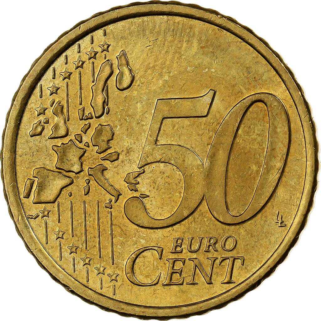 Finland, 50 Euro Cent, 2000, Vantaa, Nordic gold, MS