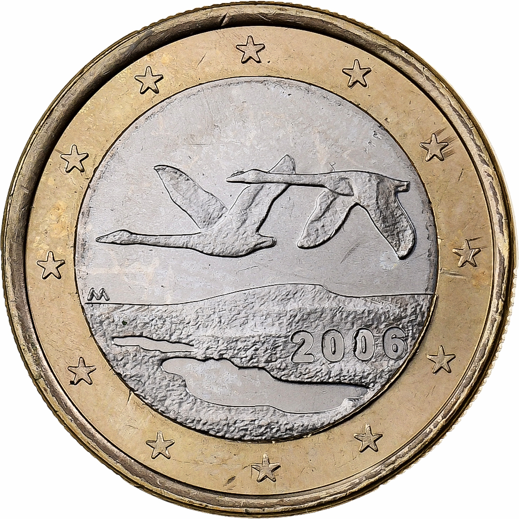 Finland, 1 Euro, 2006, Vantaa, Bi-Metallic, MS