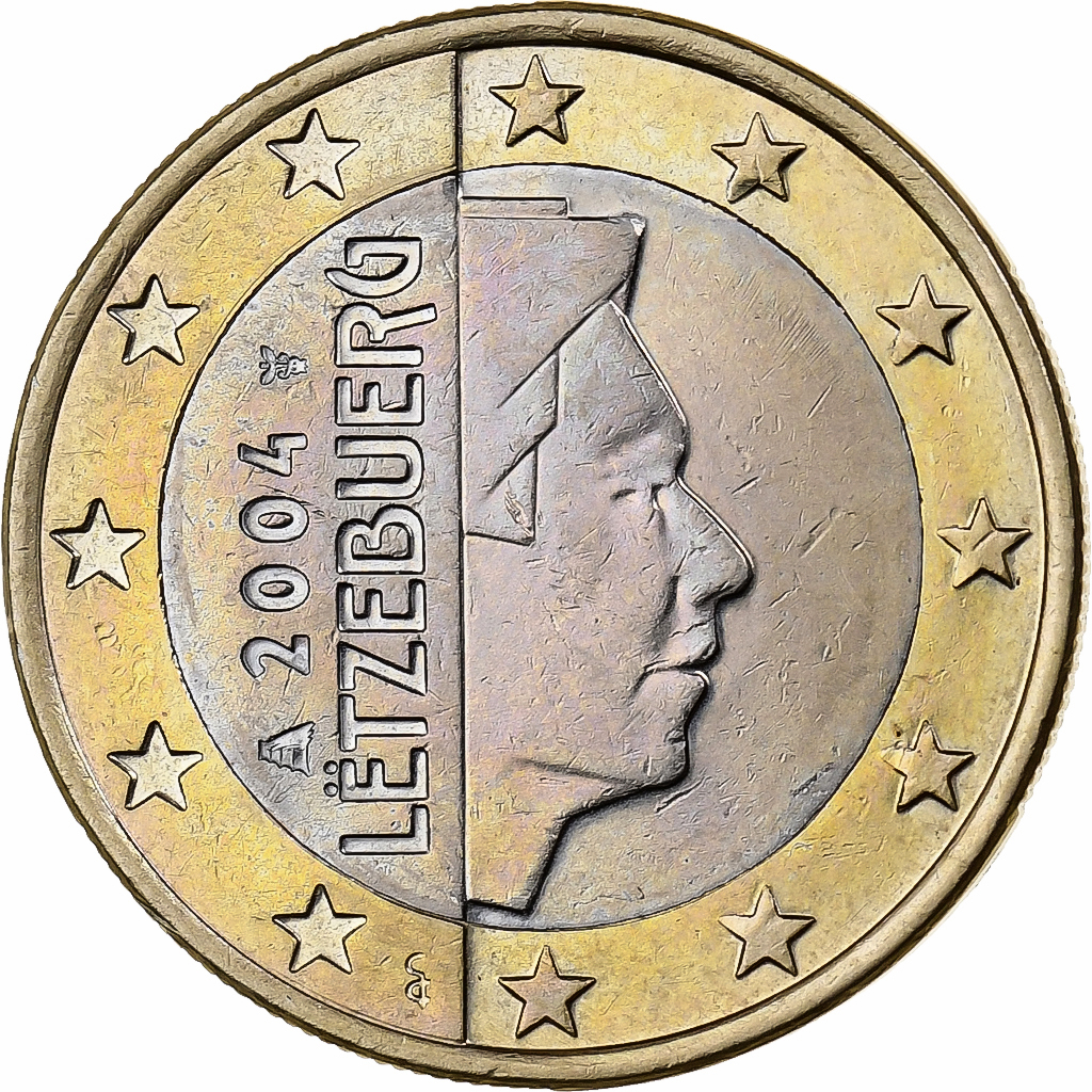 Luxemburg, 1 Euro, 2004, Utrecht, Bi-Metallic, VZ+