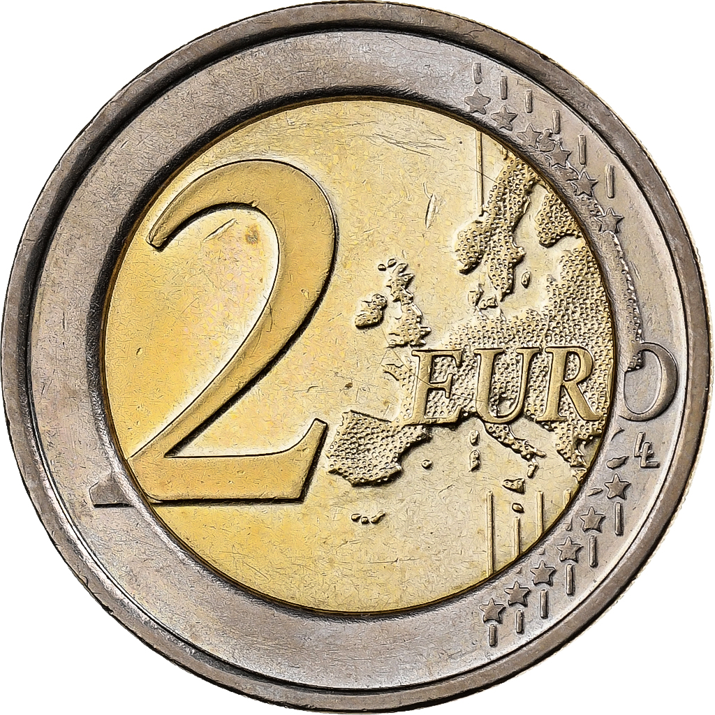 Belgium, 2 Euro, 2008, Brussels, Bi-Metallic, 