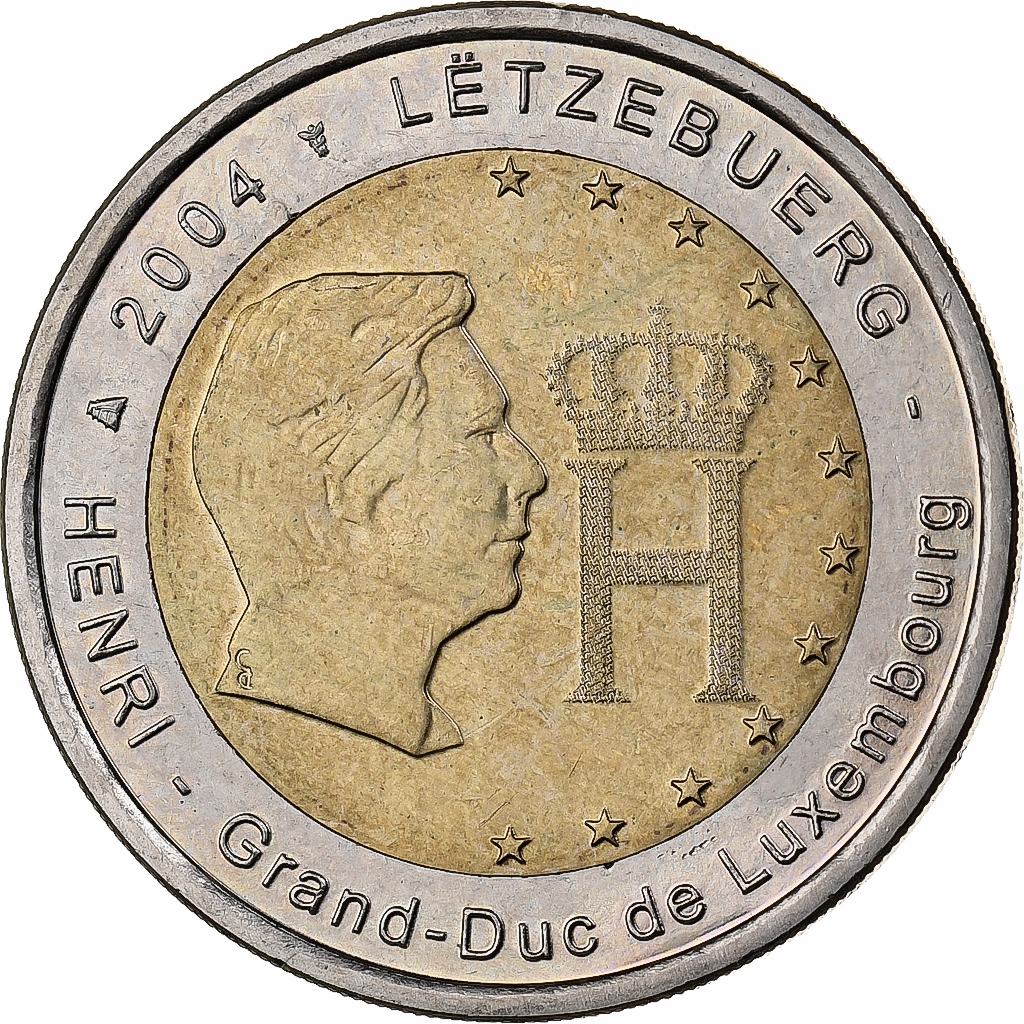 Luxembourg, 2 Euro, 2004, Utrecht, Bi-Metallic, 